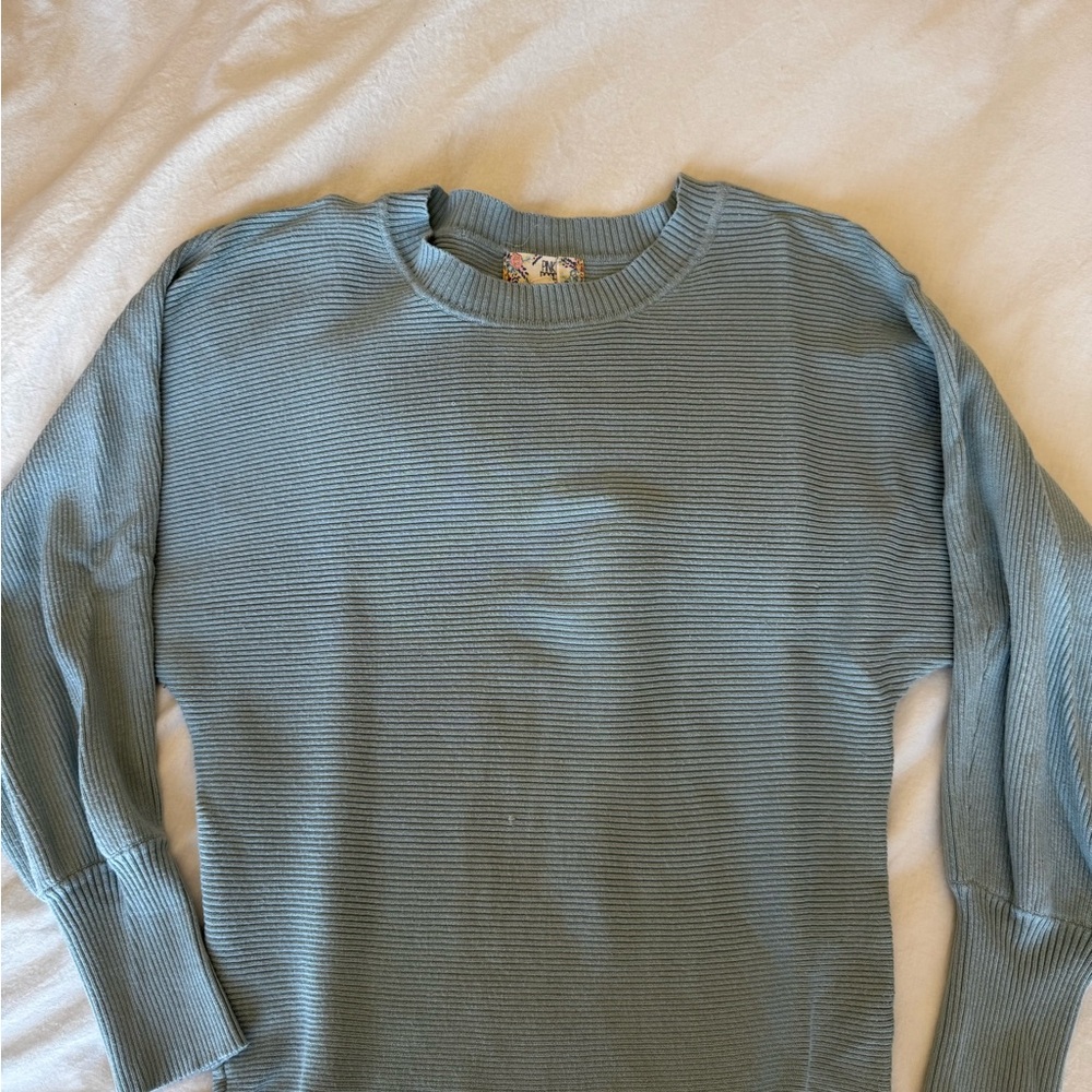 Pink Rose women Light Blue Crewneck Sweater